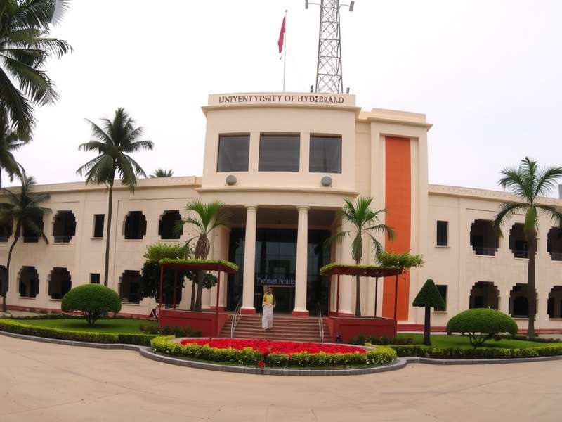 University of Hyderabad Campus Aerial View
